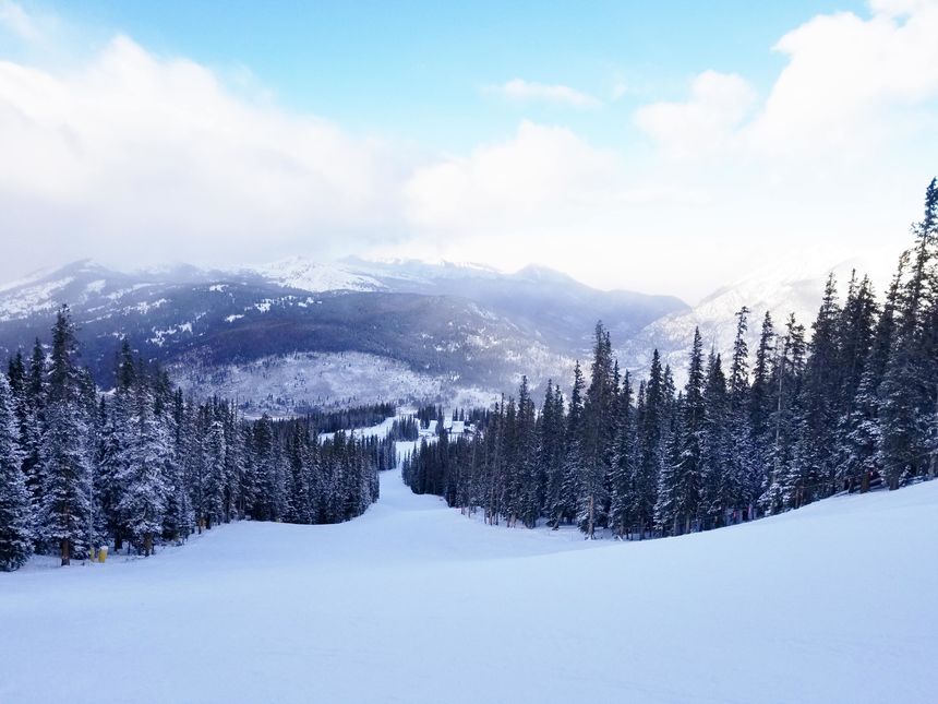 Ptarmigan run at Copper Mountain