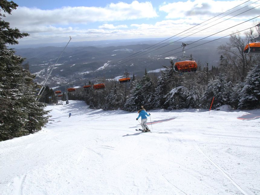 quantum leap black diamond off the quantum four bubble chairlift okemo
