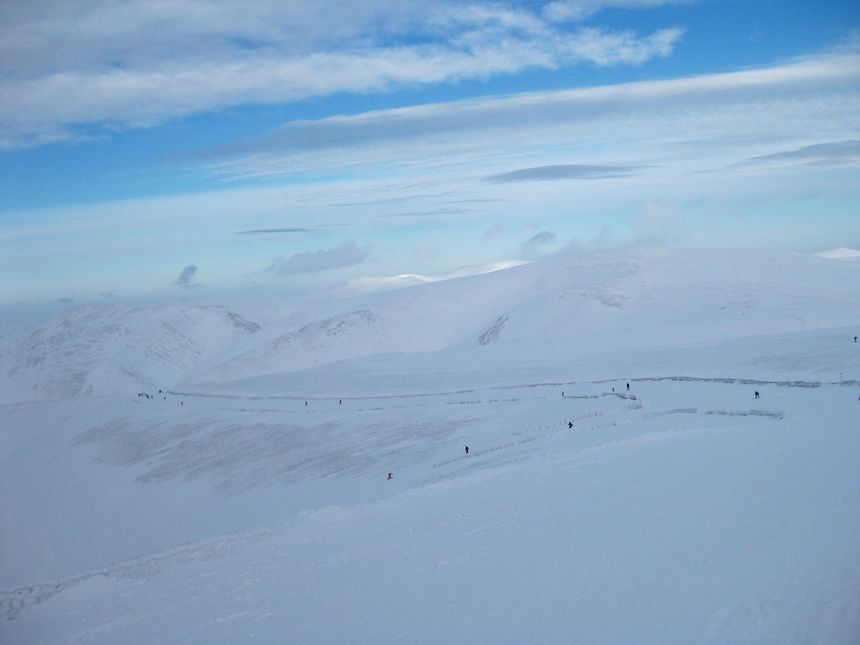 no crowds glas maol advanced trail glenshee