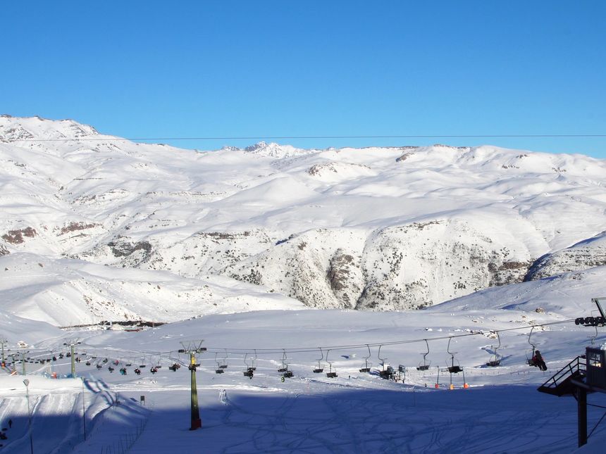 Farellones chairlift ski area