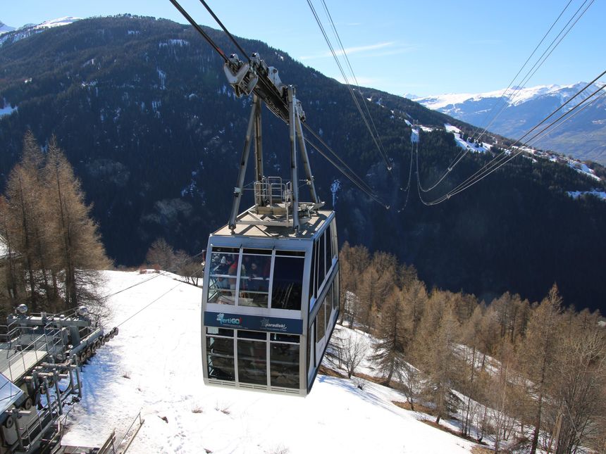 Vanoise Express double decker cable car Paradiski
