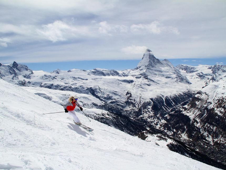 skiing Alps Zermatt Switzerland