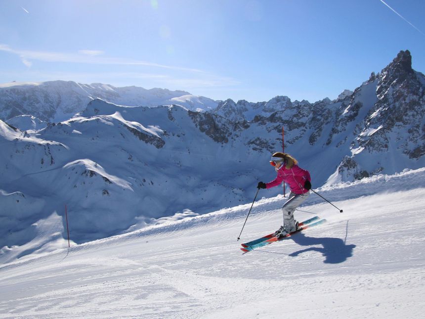 skiing Courchevel France