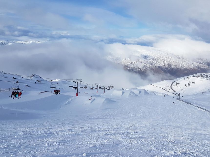 cardrona terrain park chairlift