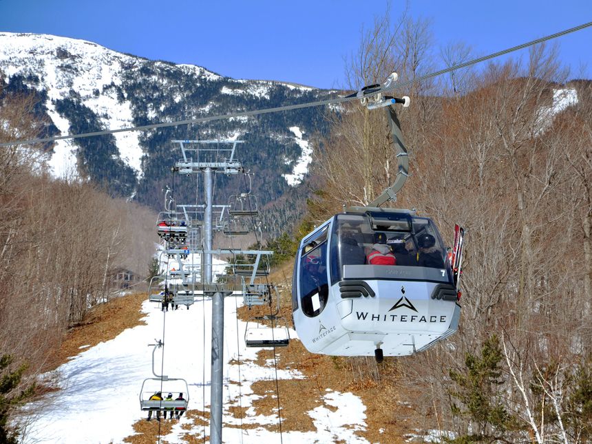 Cloudslpitter Gondola to Little Whiteface Whiteface ski resort